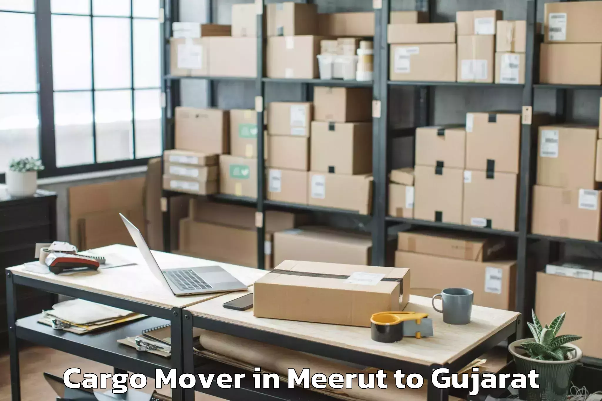 Book Meerut to Kaprada Cargo Mover Online